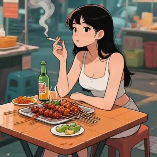 🐮（发量多牙白很瘦）