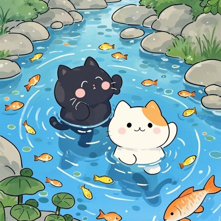 猫与鱼于渔