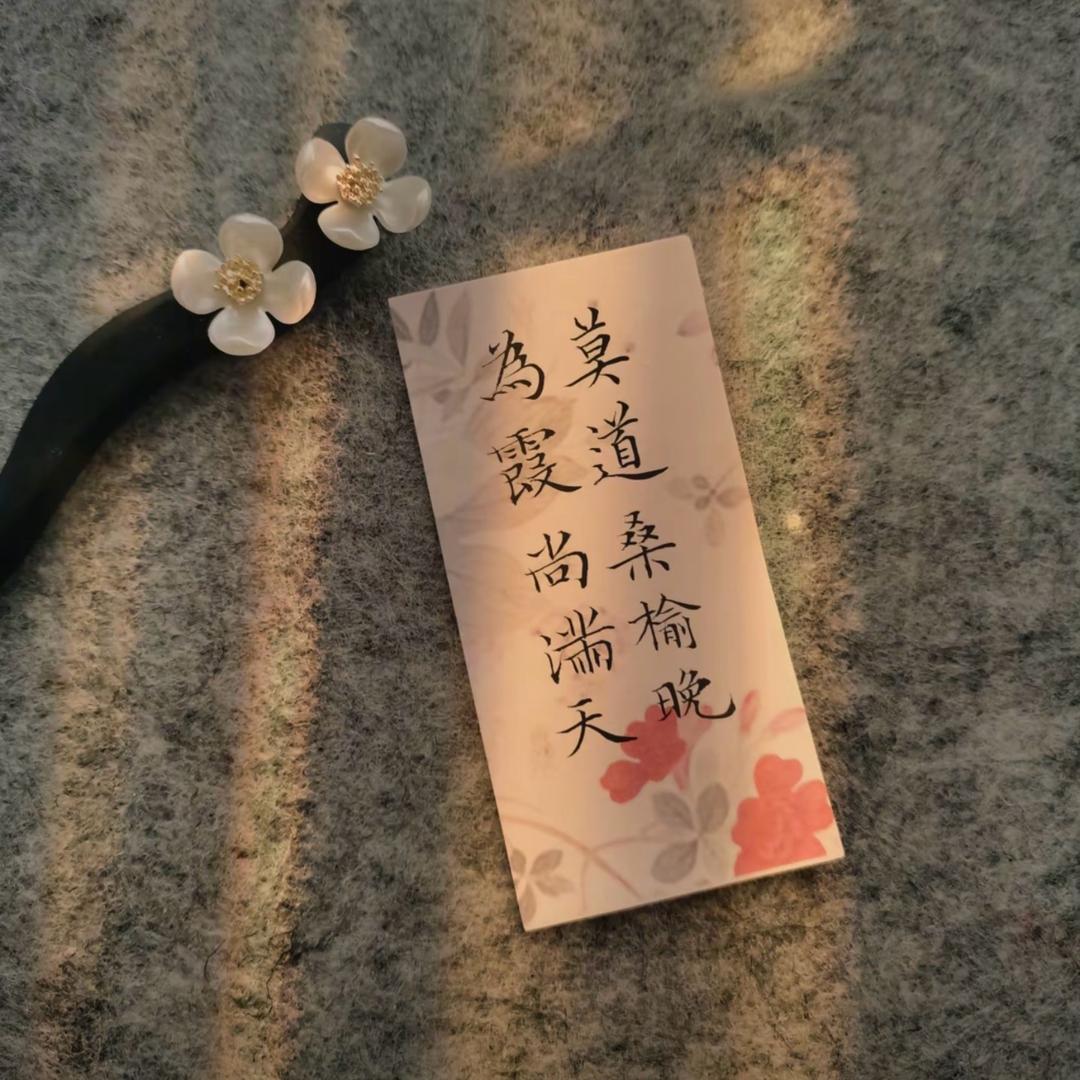 莫道桑榆晚 为霞尚满天