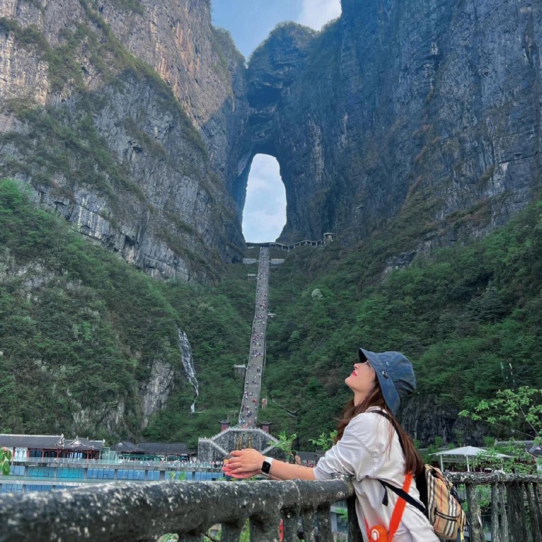 小甜在张家界