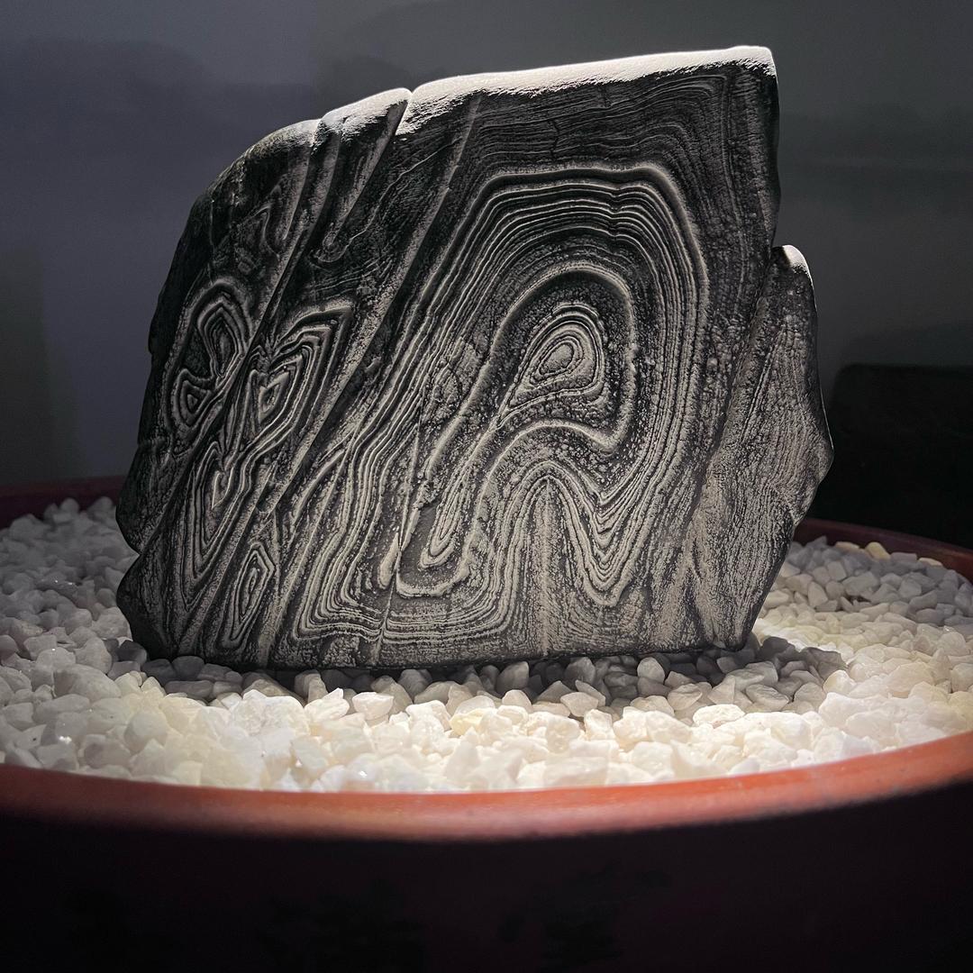 钟鼎纹石原石