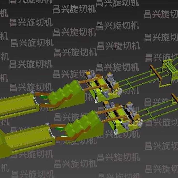 昌兴旋切机流水线
