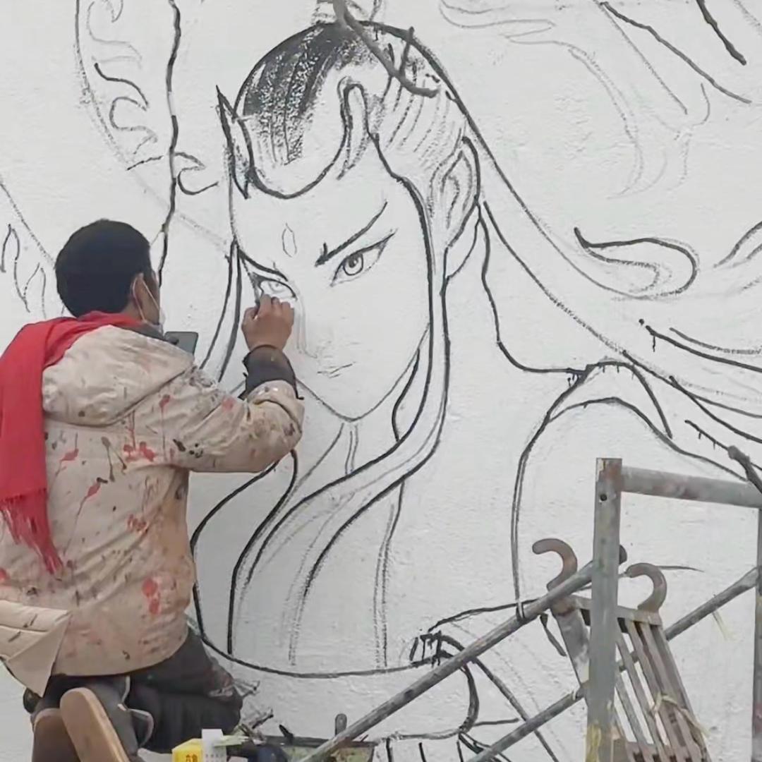 王树立墙绘