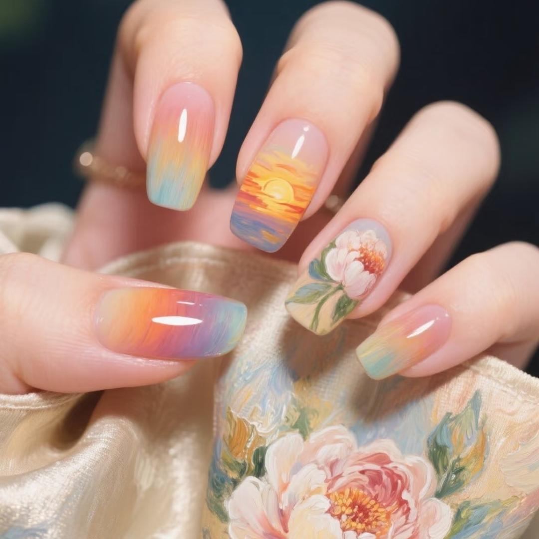 洛曼枝纯手工穿戴甲