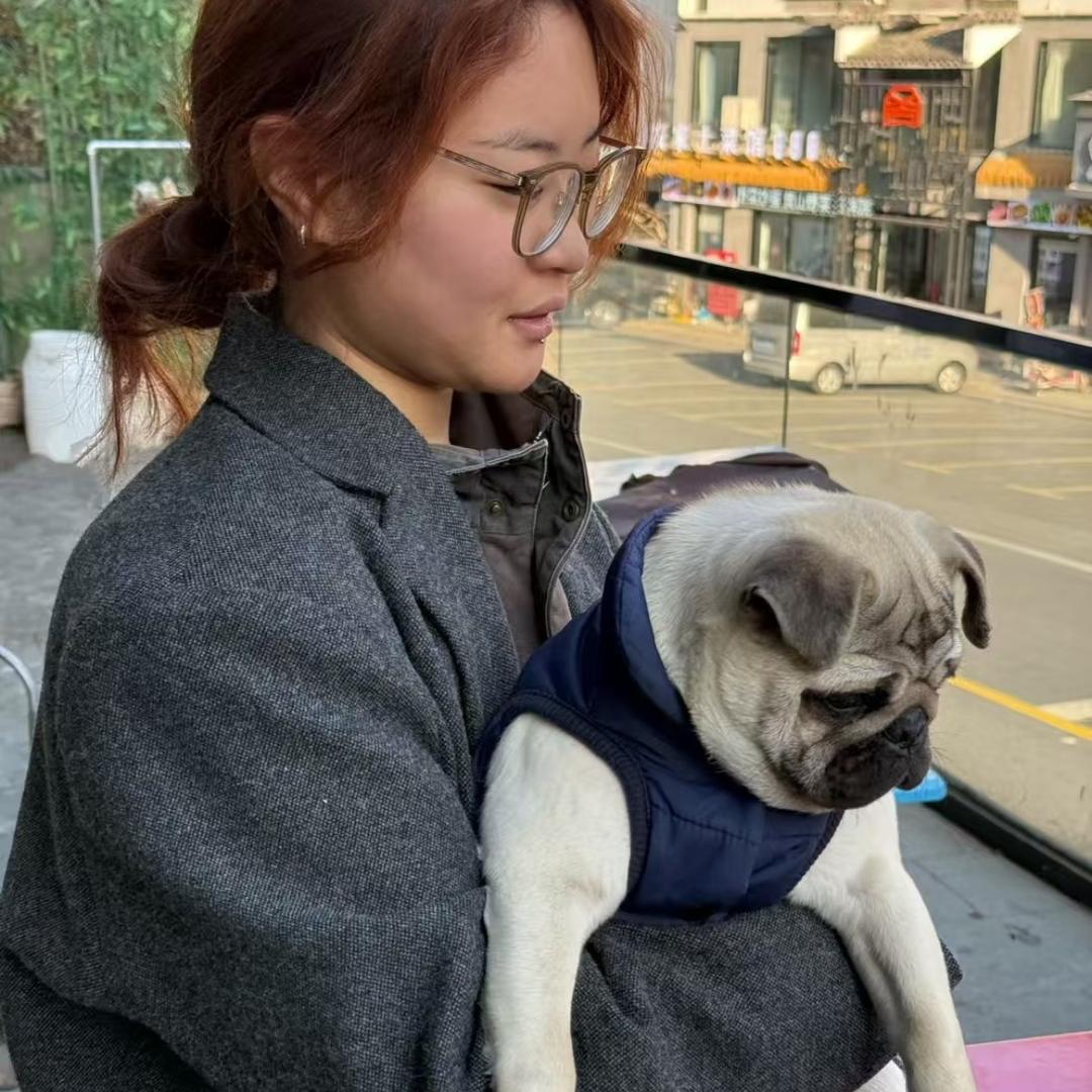 一人一狗一摩托