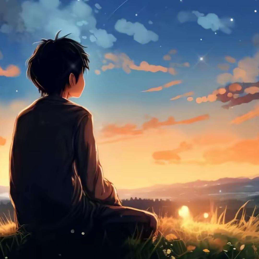 落日下的♡海࿐