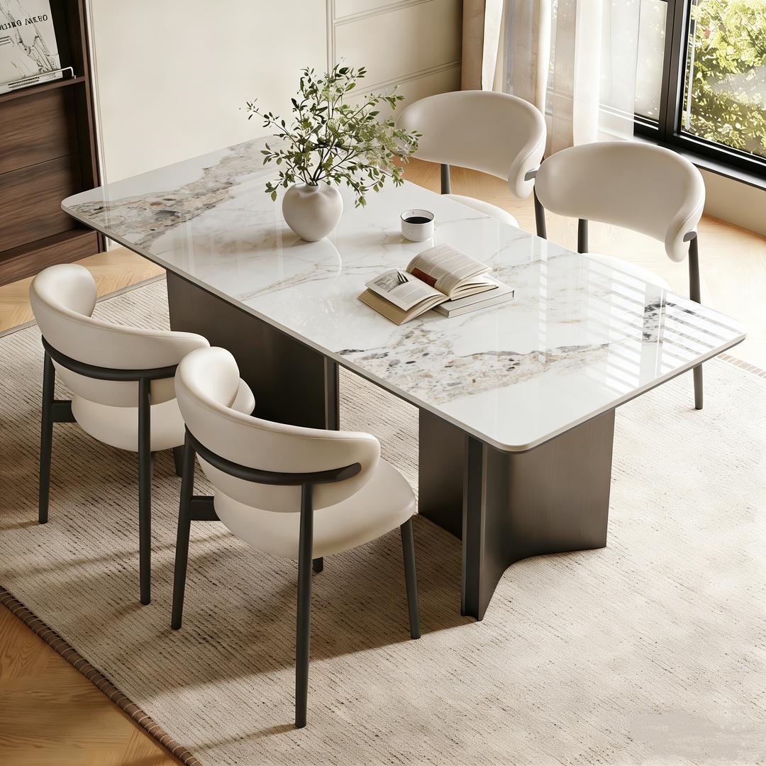 岩板餐桌家用度凡