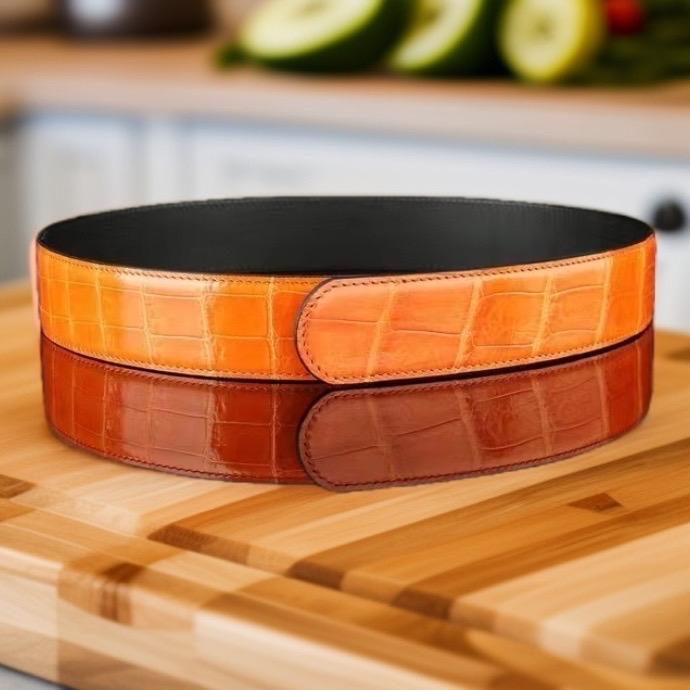 菲菱格仕鳄鱼皮腰带