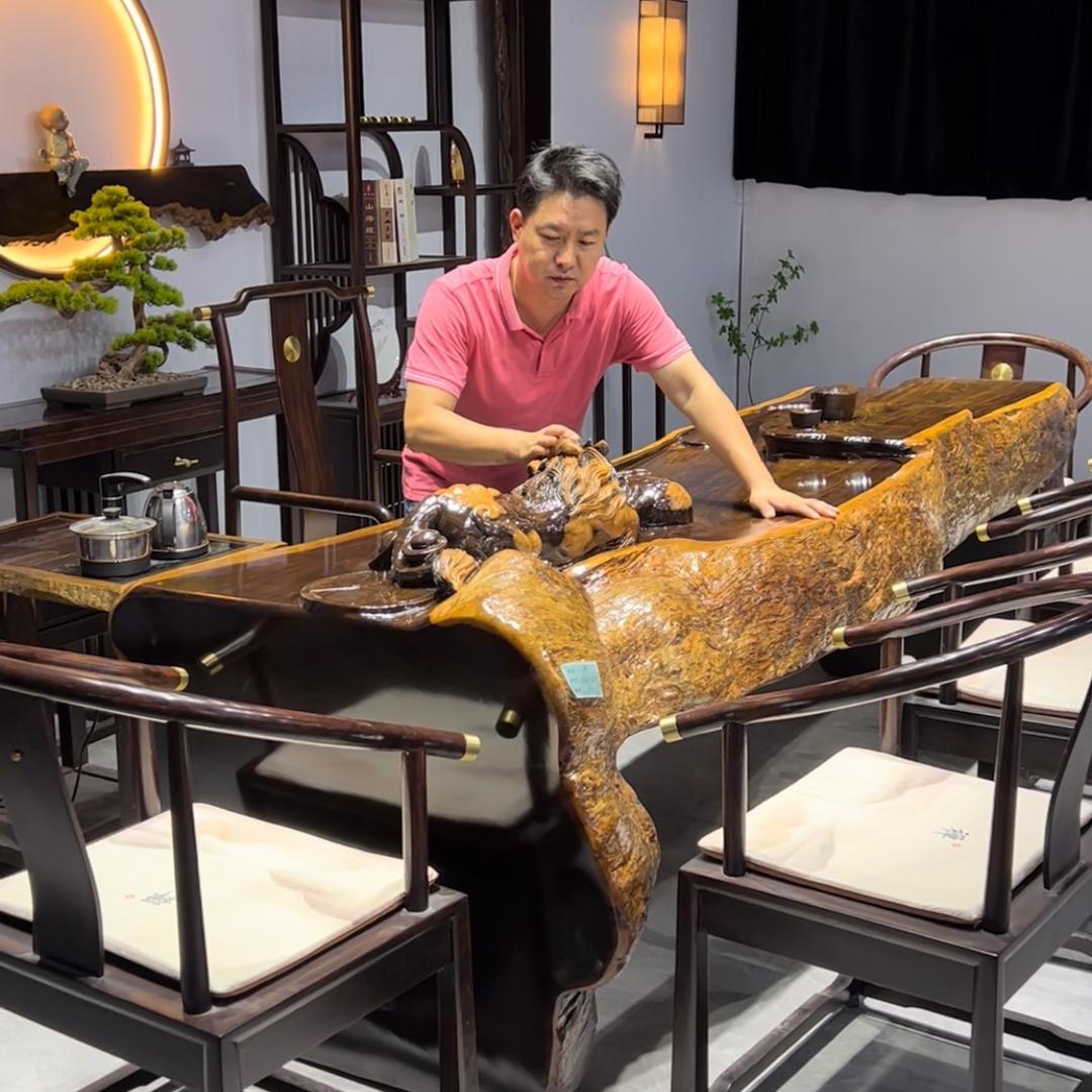 道木工艺 原木大板