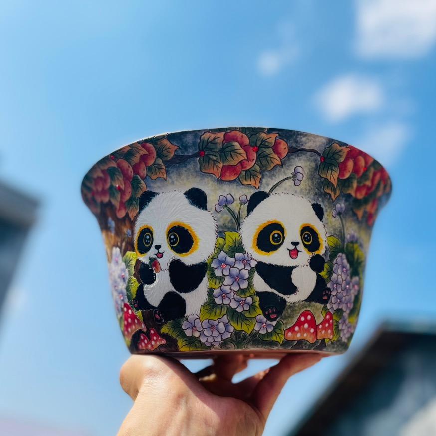 MDD手绘多肉花盆(萌多多)