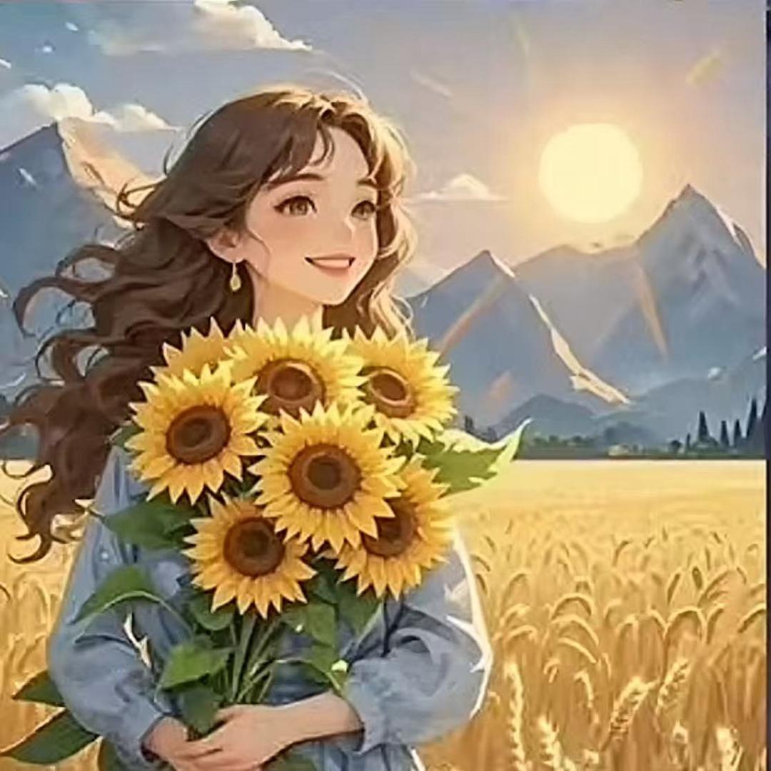 我用向阳花去诠释阳光