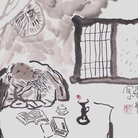 醉卧听雨