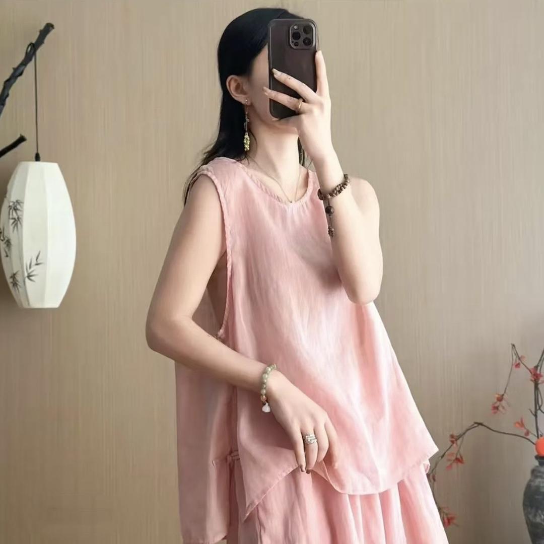 熙言棉麻穿搭