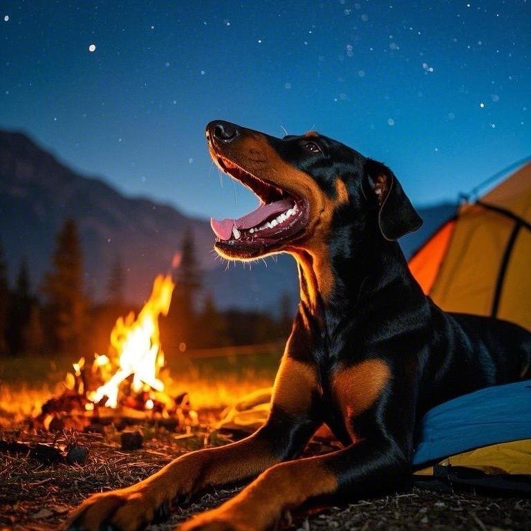 露营狗狗