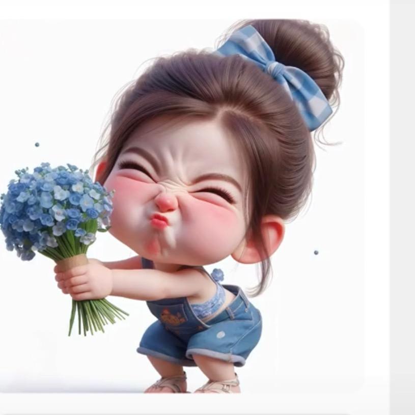 是个小憨包呀！