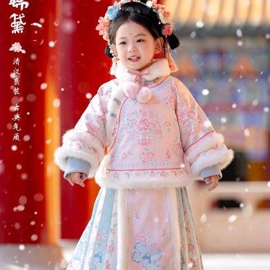 女童汉服国风拜年服