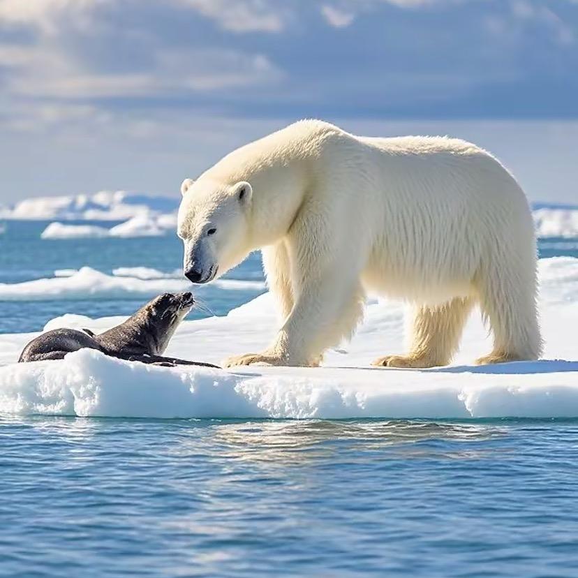 爱洗澡的北极熊🐻‍❄️
