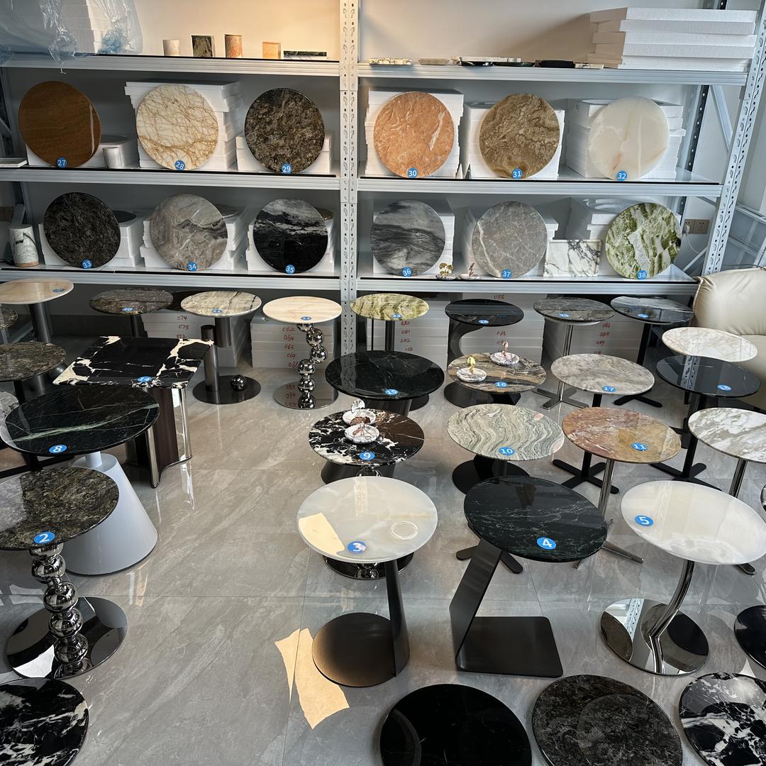 家具奢石边几茶几工厂