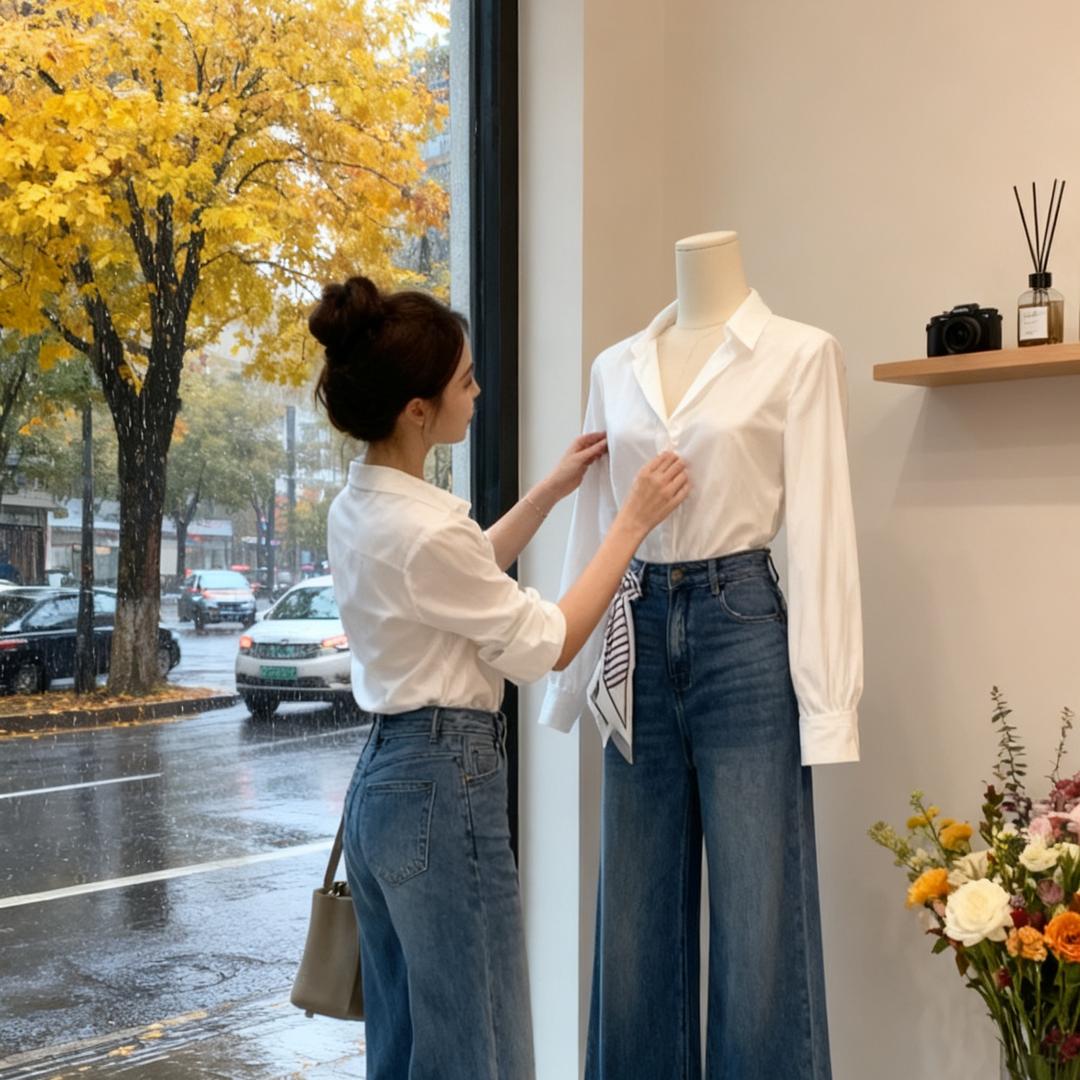 你怎么穿着品如的衣服