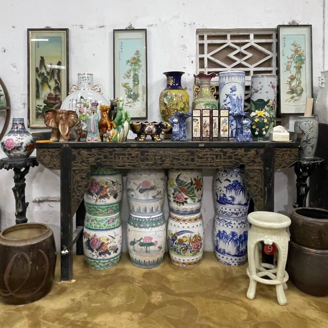 粤东陶瓷老花盆