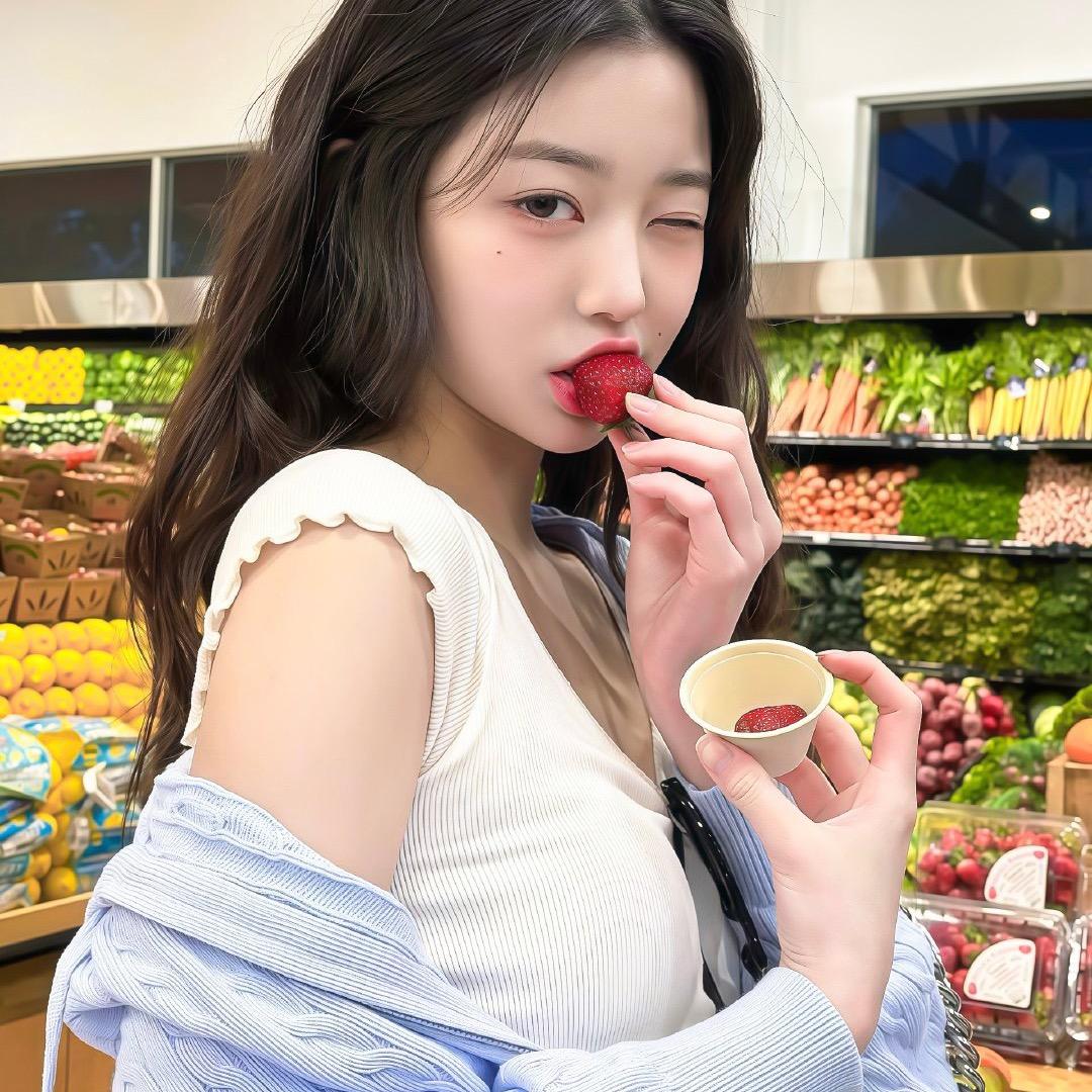 敏敏在探店