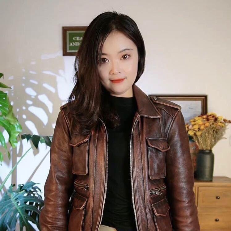 小美复古皮衣