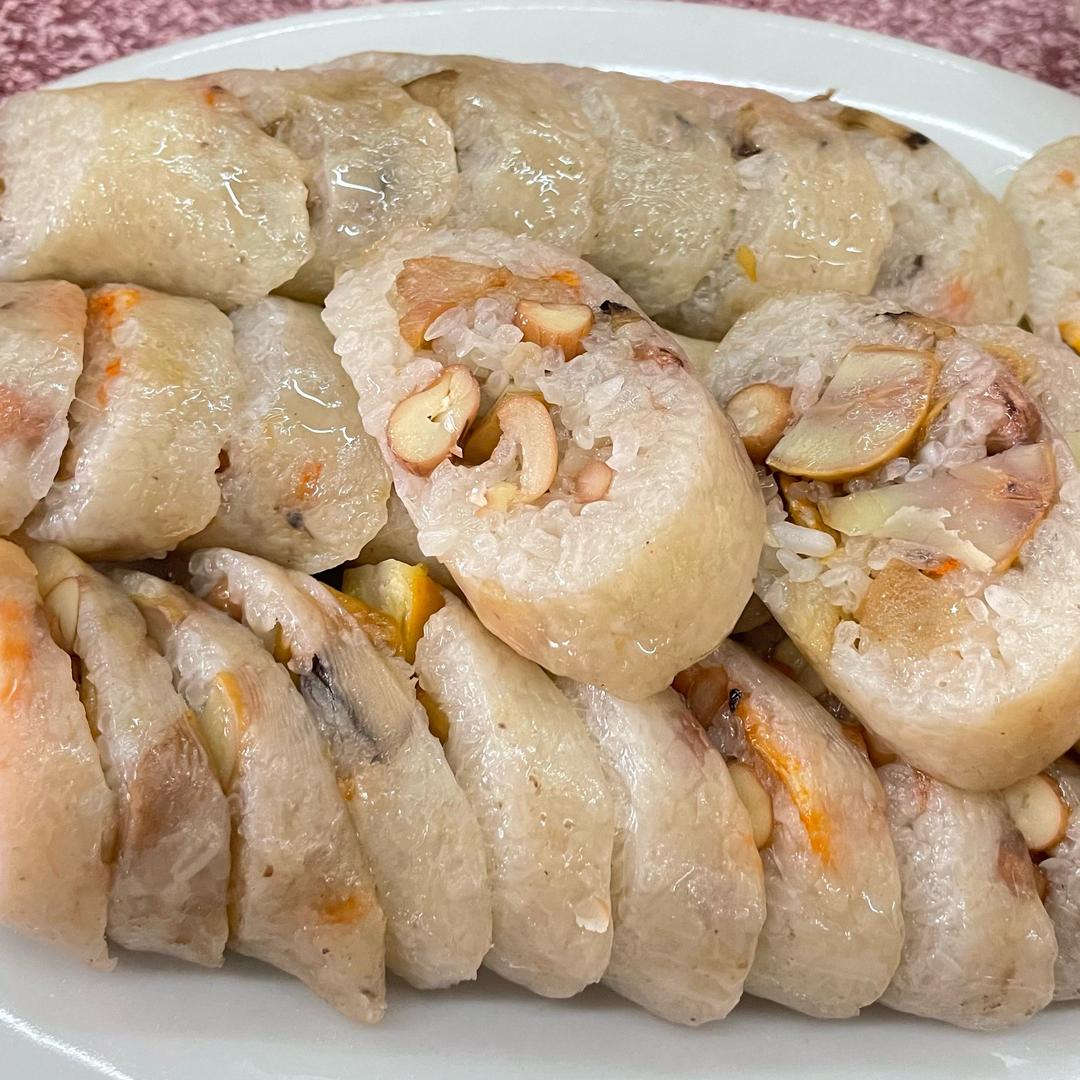 板栗猪肠胀糯米 蚝烙 猪肚汤