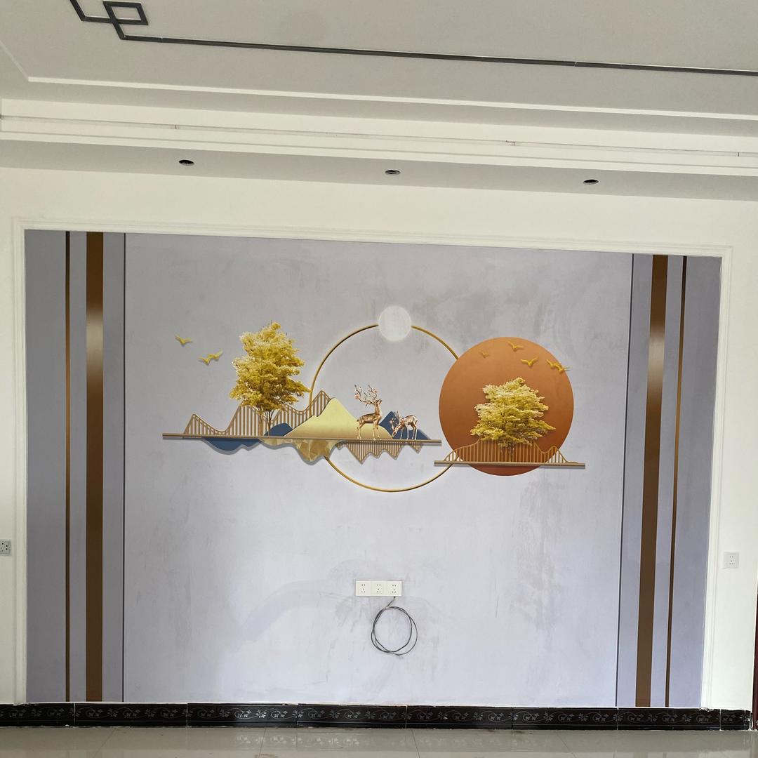 鄢陵墙布中堂壁画(局改翻新)