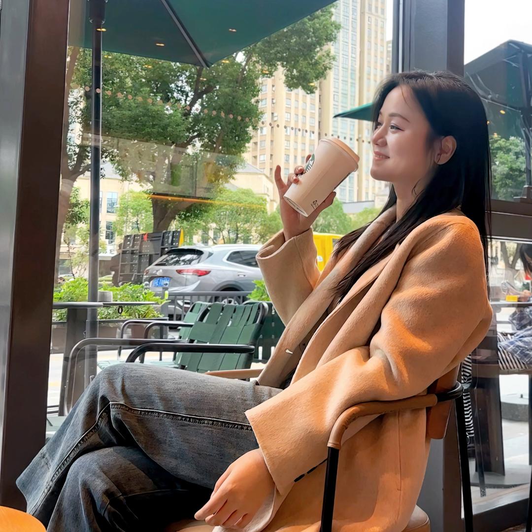 晨桔暖光（羊毛大衣）