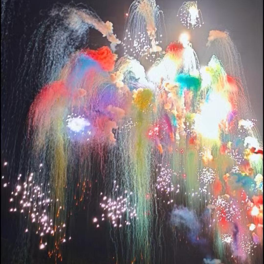 浪漫桨板烟花