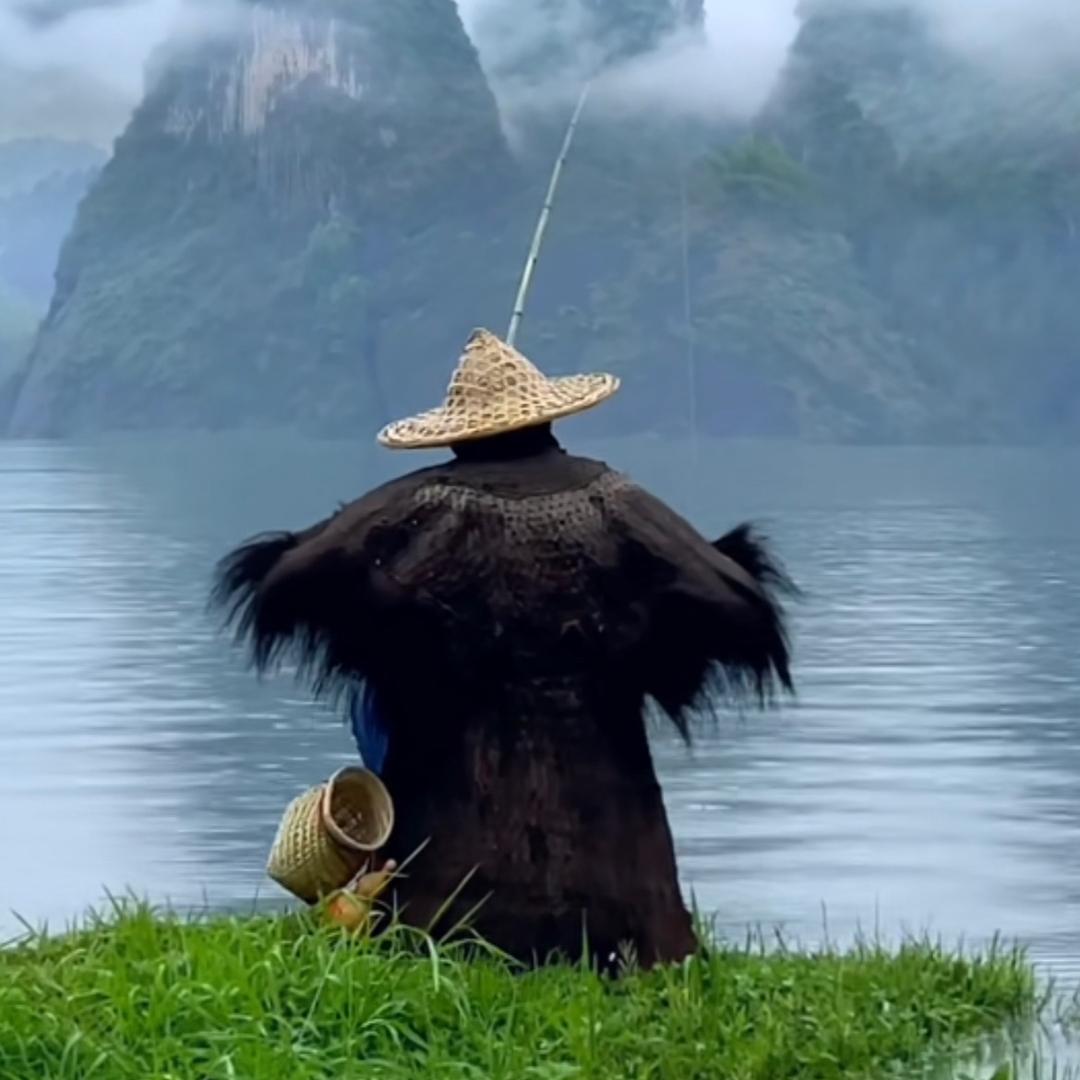小涵钓鱼