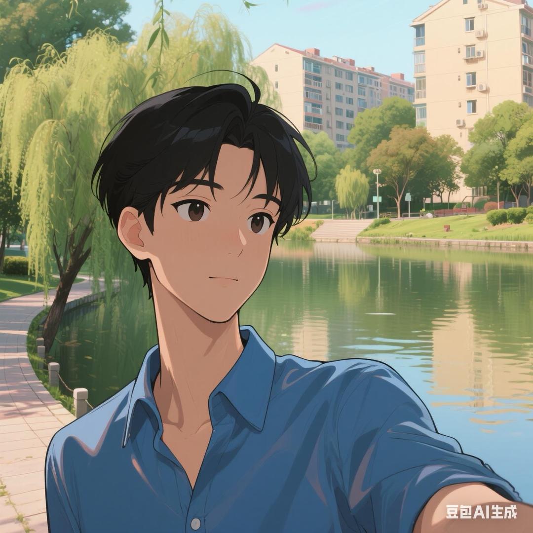 晨光下的小铺