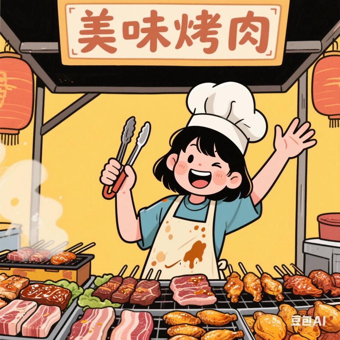 00后烤肉姑娘