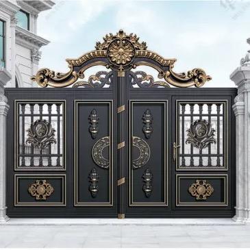 合肥别墅庭院大门围栏厂家（双熊铝艺）