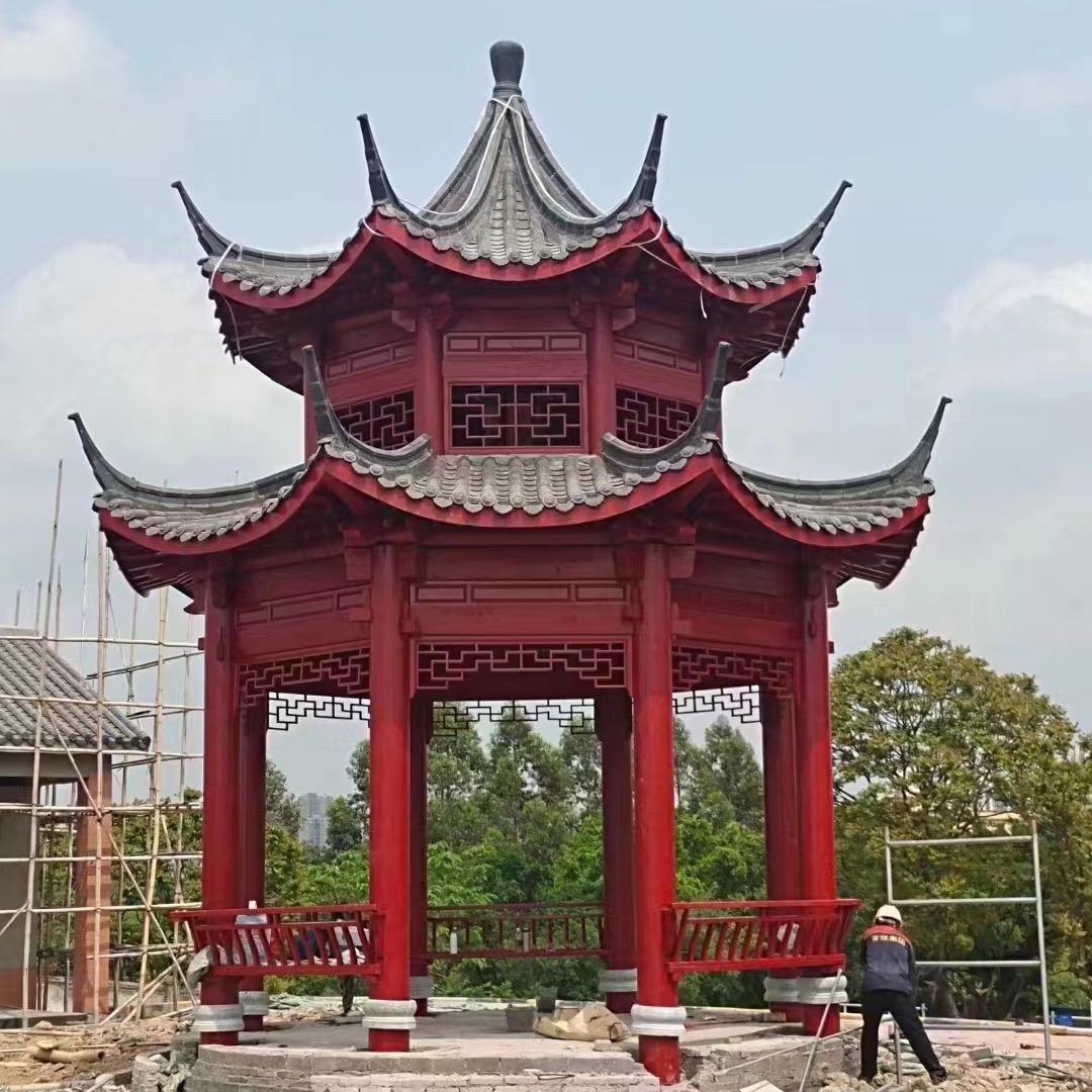 江西希诚古建长廊凉亭厂家