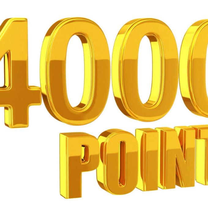 4000点