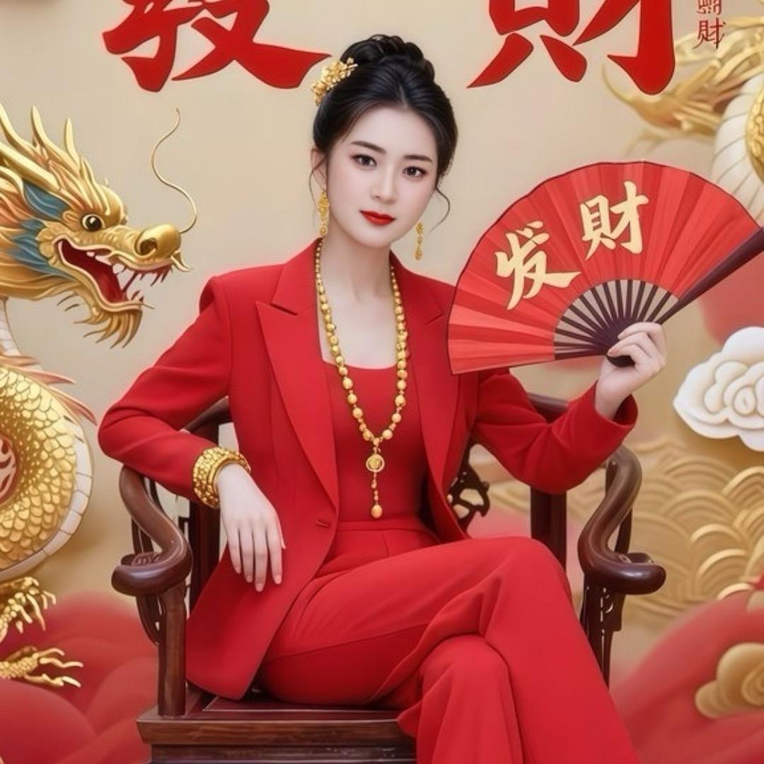 开心快乐幸福的六口之家