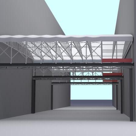 大型电动雨棚厂家-鑫美钢钩