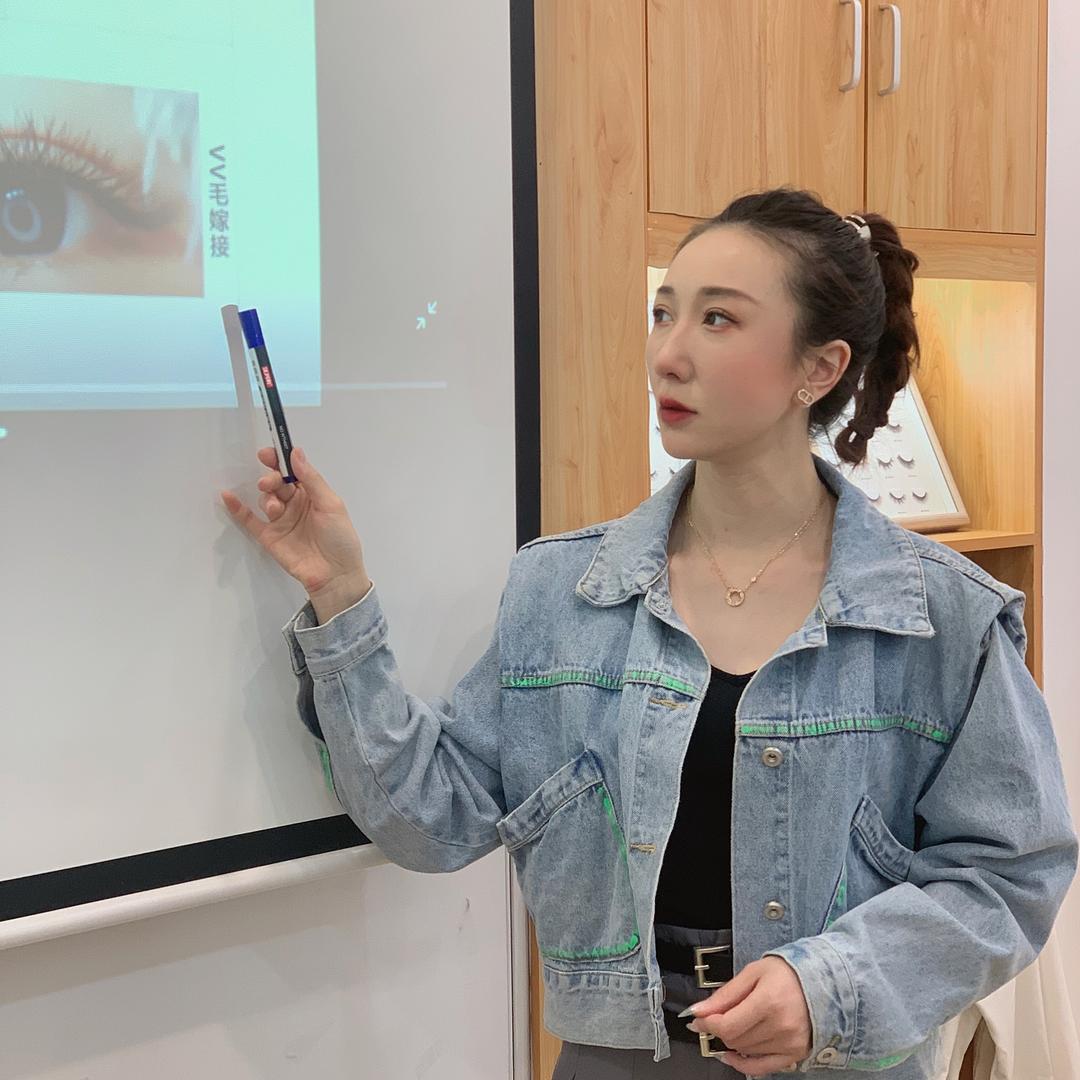 花熙指美甲美睫教学静姐