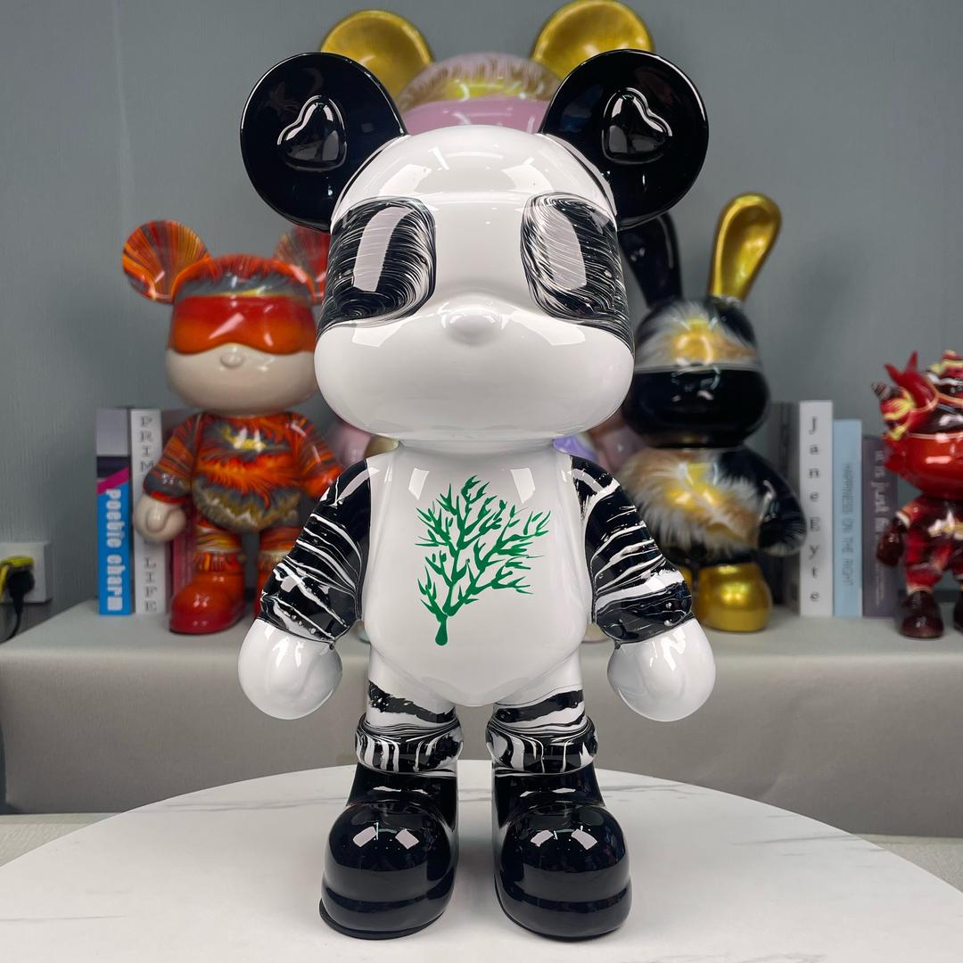 DIY流体熊潮玩摆件