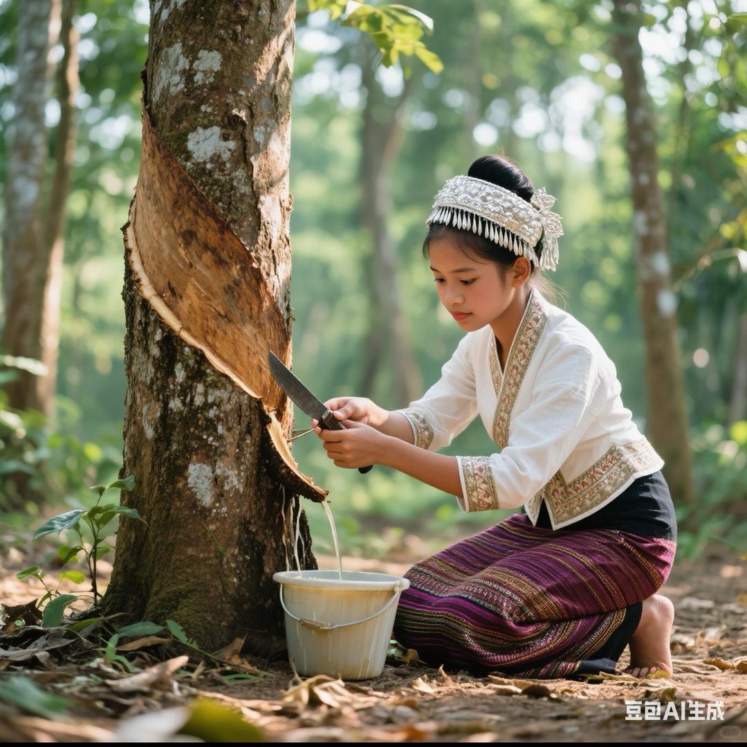 橡胶割胶管理老李