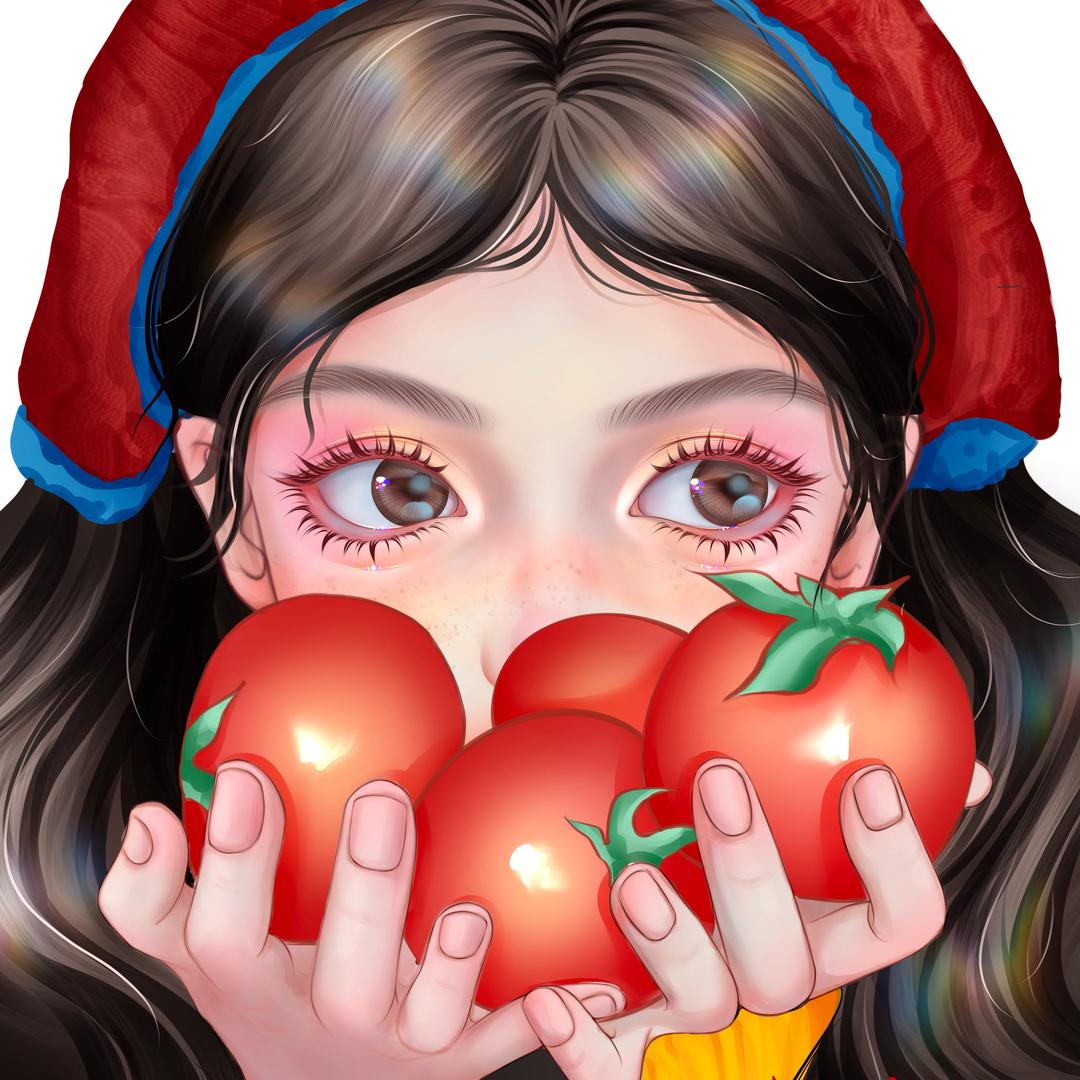 小番茄在画画