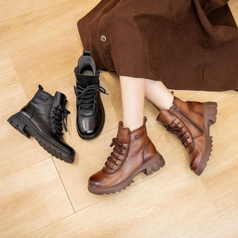 文艺手工女鞋