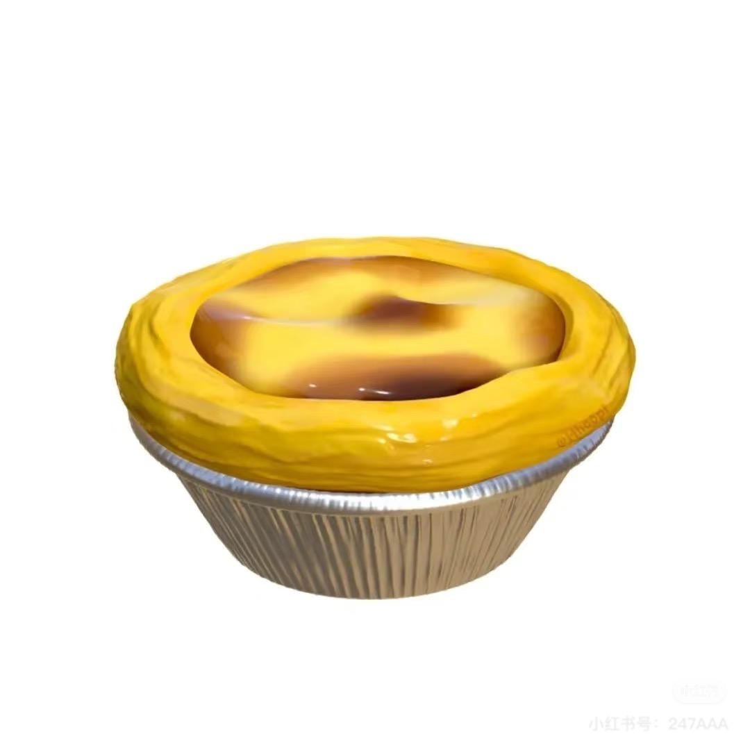 一口气吃8个蛋挞