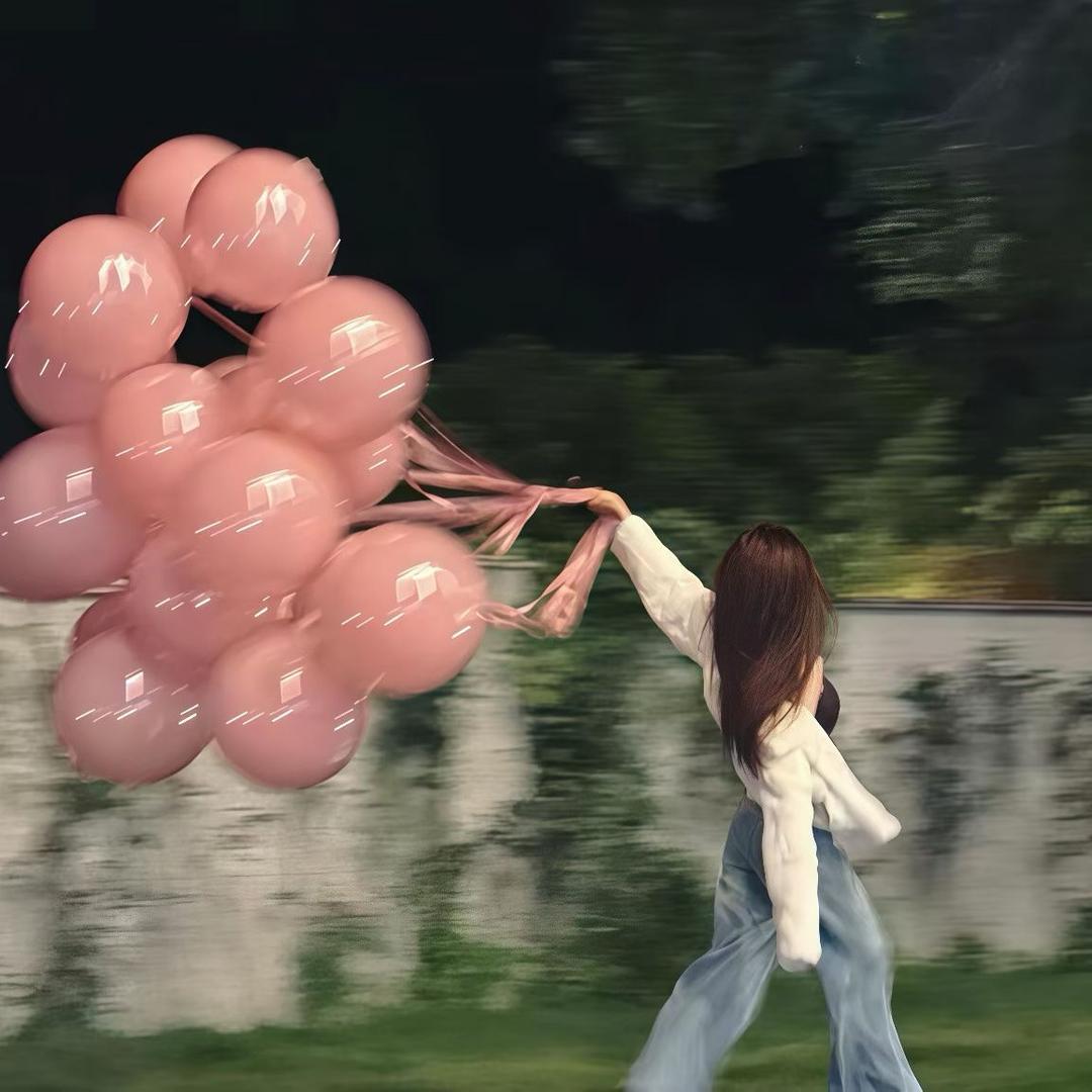 追气球的人