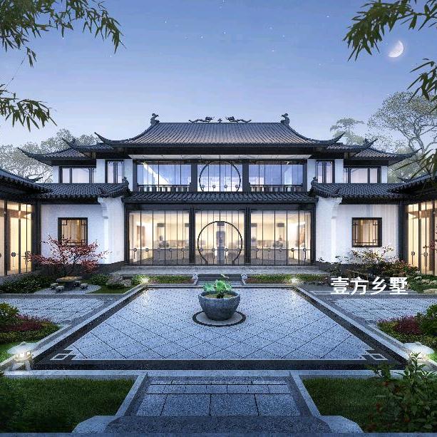 壹方别墅设计–院