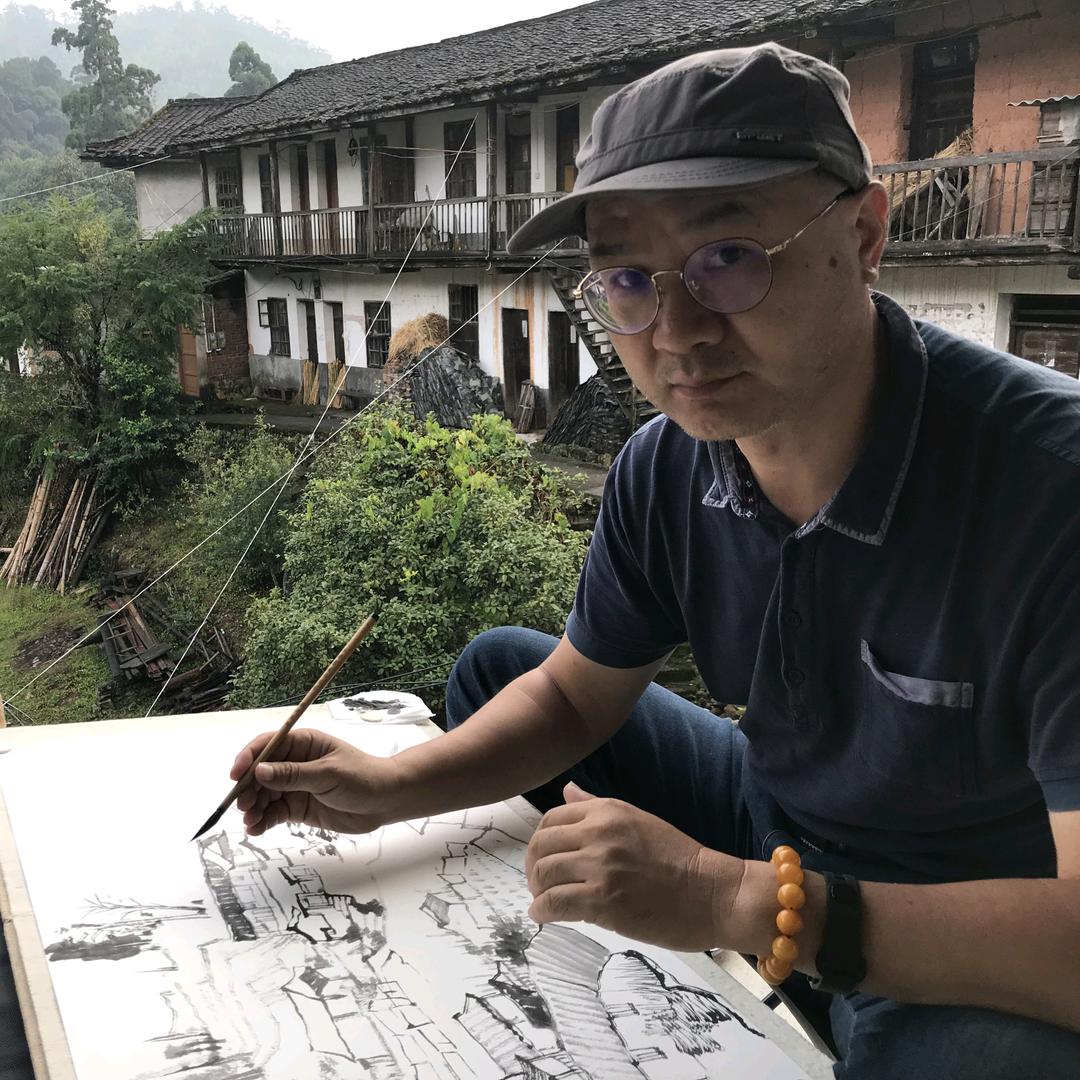 山水画家  张锦华