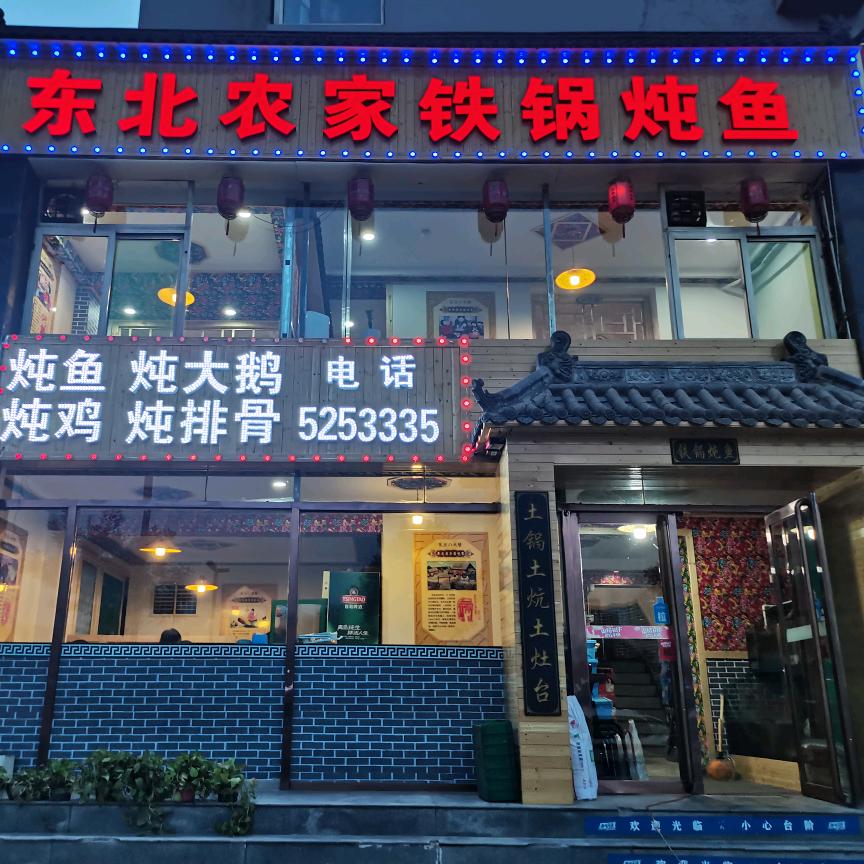 东北农家铁锅炖鱼南屯都市e线店