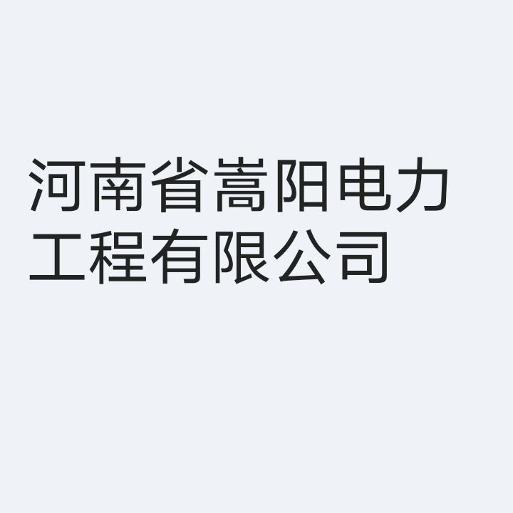 嵩阳电力工程有限公司