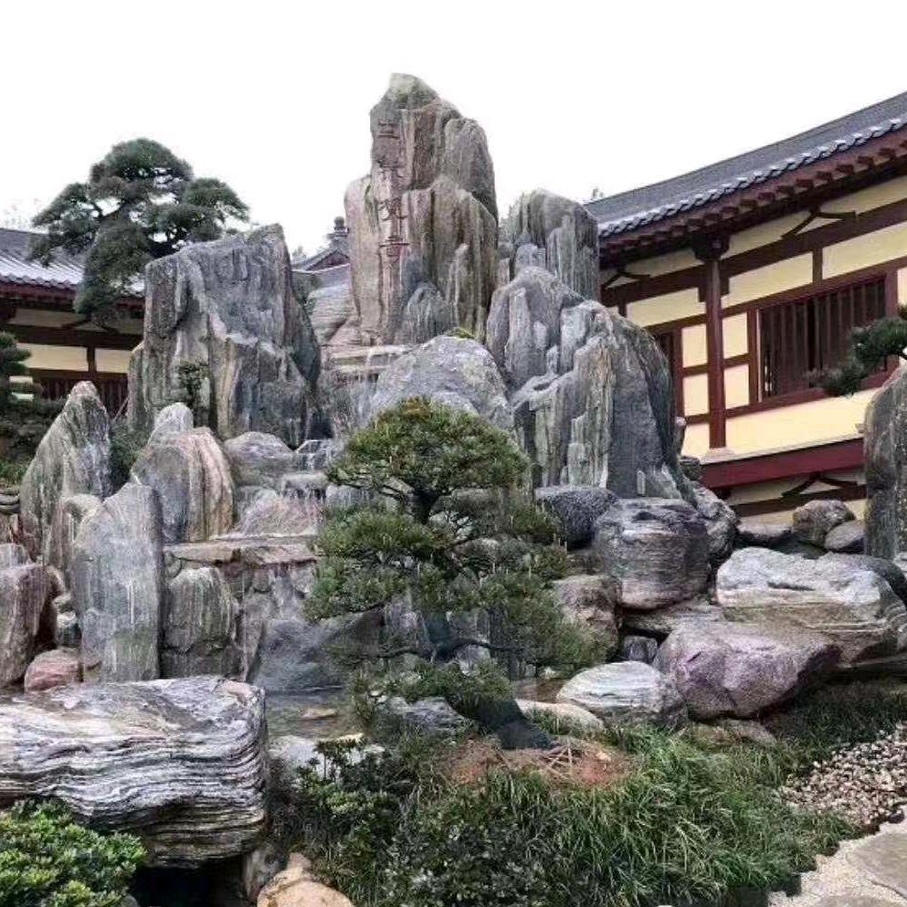 菁华园林假山鱼池